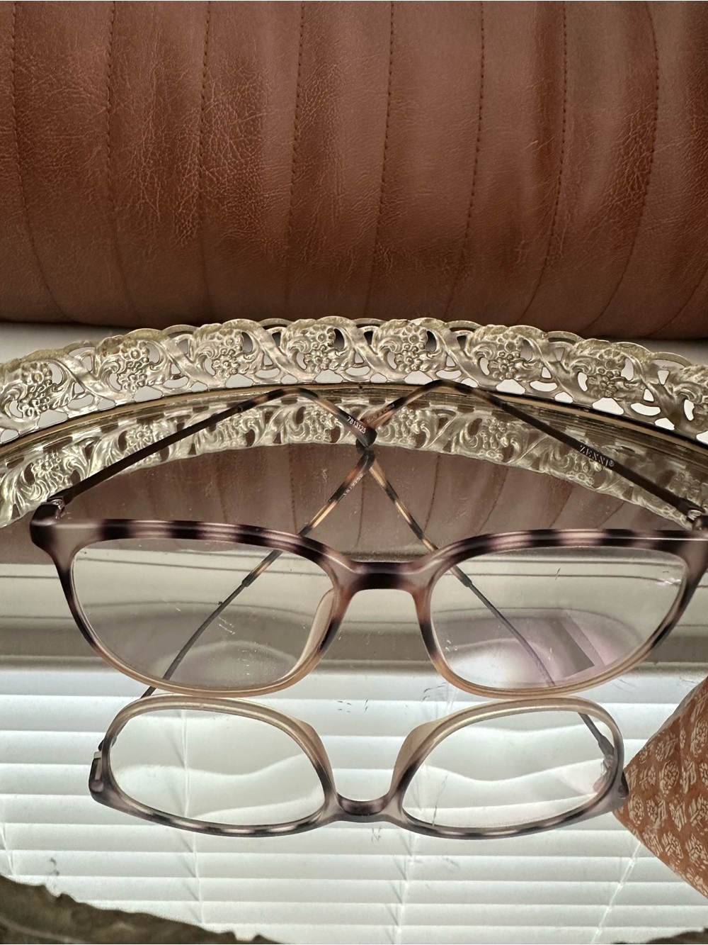Women's Transparent Pink Gradient Eyeglasses